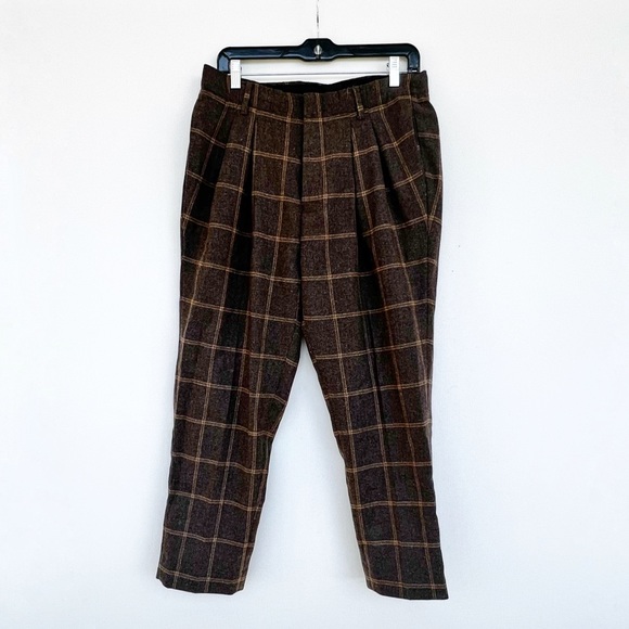 ASOS Other - BROWN ASOS PLAID PANTS 32x30